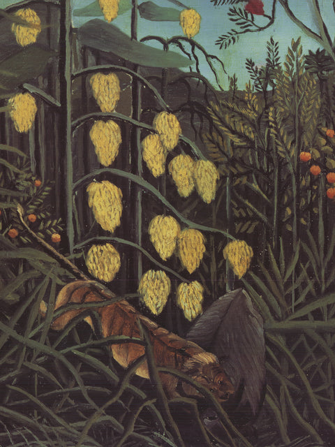HENRI ROUSSEAU Jungle With Buffalo Attacked by a Tiger