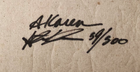 STEVE KAUFMAN Mickey Mantle - Signed