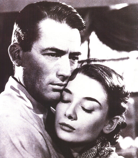 ARTIST UNKNOWN Audrey Hepburn and Gregory Peck