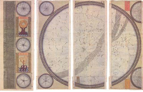 ADAM SCHALL VON BELL Eight Part Chinese Astrological Map, 2000