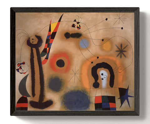 JOAN MIRO Dragonfly with Red-Tipped Wings in Pursuit of Serpent Spiraling Towards a Comet, 2010