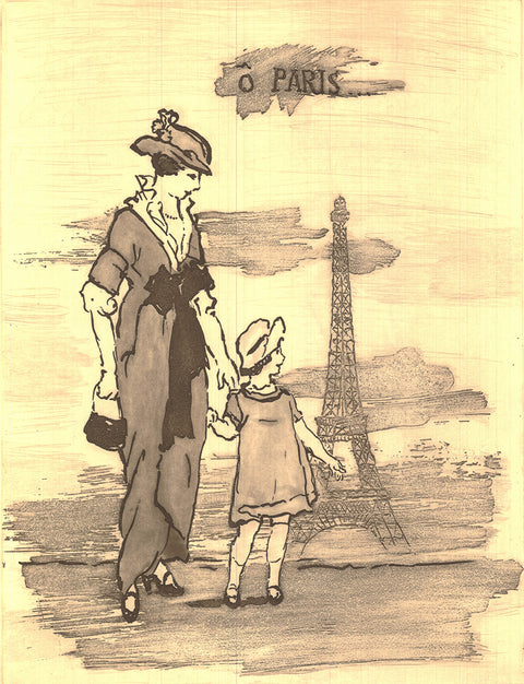 MICHEL DELACROIX Eiffel Tower - Signed