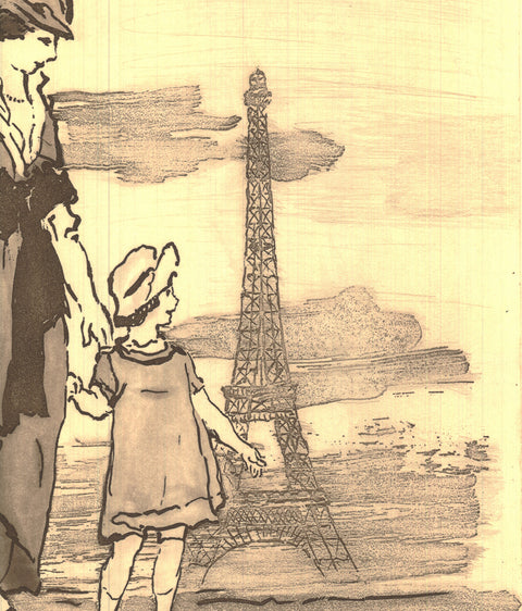 MICHEL DELACROIX Eiffel Tower - Signed