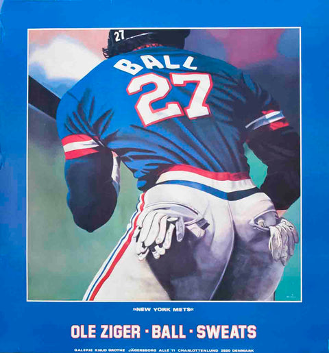OLE ZIGER Ball and Sweats (New York Mets), 1990