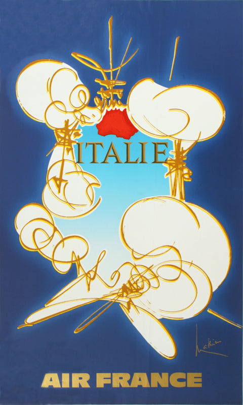 GEORGES MATHIEU Air France: Italie, 1971
