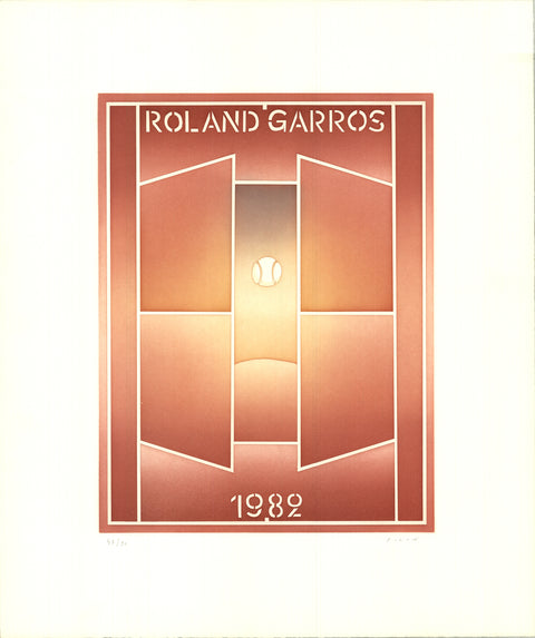 JEAN-MICHEL FOLON Roland Garros  French Open, 1982 - Signed