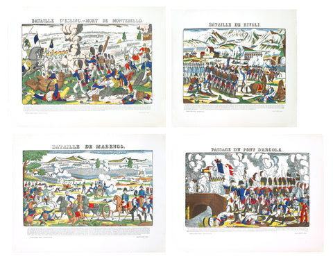 Bundle- 4 Assorted Pellerin Napoleon's Victory Celebrations Woodcuts