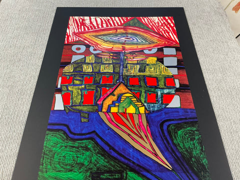 FRIEDENSREICH HUNDERTWASSER The Eye and the Beard of God, 1989