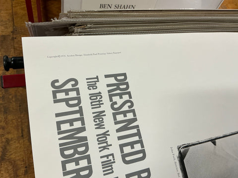 RICHARD AVEDON 16th New York Film Festival, 1978
