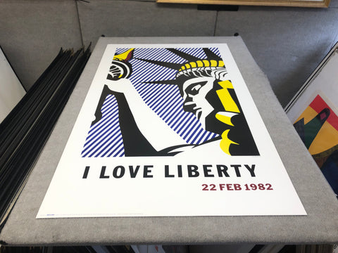 ROY LICHTENSTEIN I Love Liberty, 1982