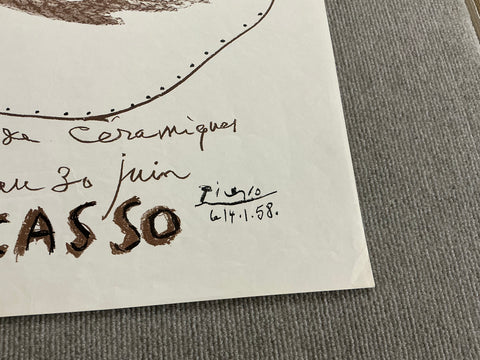 PABLO PICASSO Exposition de Ceramiques, 1958