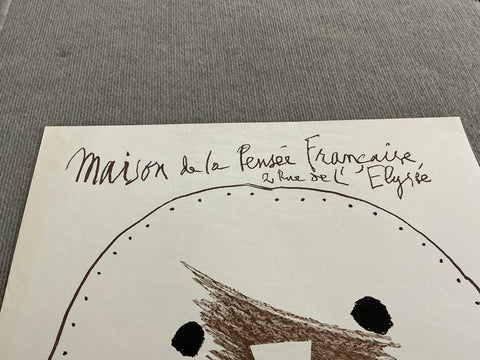 PABLO PICASSO Exposition de Ceramiques, 1958