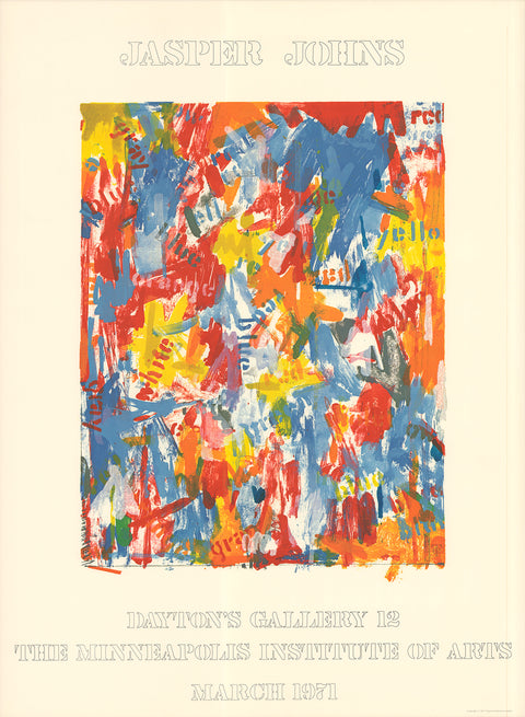 JASPER JOHNS Dayton's Gallery 12, 1971