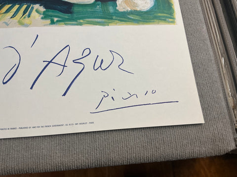 PABLO PICASSO Cote D'Azur, 1962