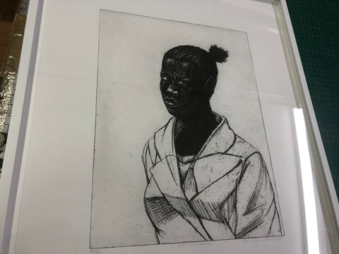 KERRY JAMES MARSHALL Untitled (Woman), 2010 - Signed