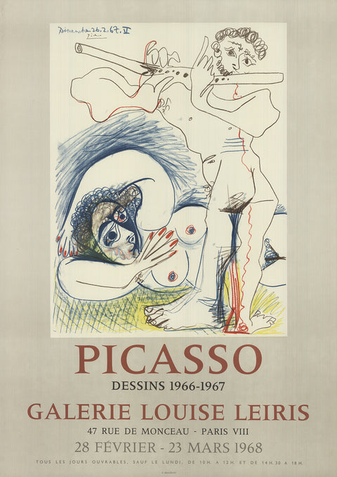 PABLO PICASSO The Flutiste, 1968