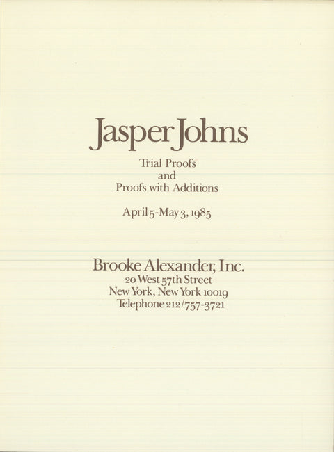 JASPER JOHNS Ale Cans, 1975