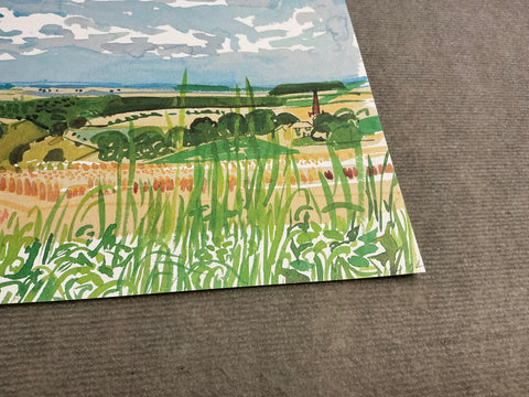 DAVID HOCKNEY Looking Towards Huggate, 1998