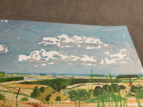 DAVID HOCKNEY Looking Towards Huggate, 1998