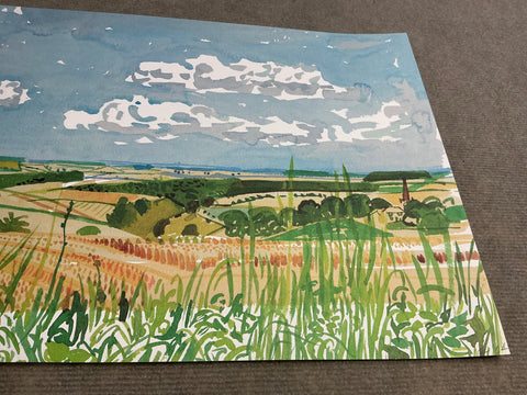 DAVID HOCKNEY Looking Towards Huggate, 1998