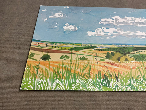 DAVID HOCKNEY Looking Towards Huggate, 1998