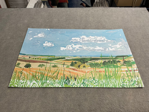 DAVID HOCKNEY Looking Towards Huggate, 1998