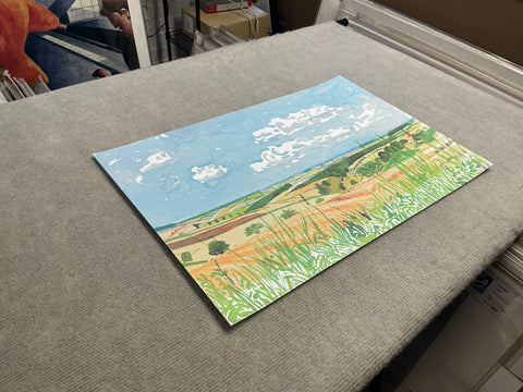 DAVID HOCKNEY Looking Towards Huggate, 1998