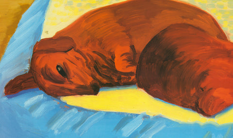 DAVID HOCKNEY Dog Painting 43, 1995