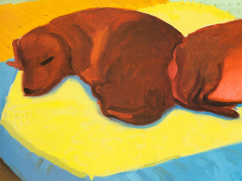 DAVID HOCKNEY Dog Painting 38, 1995