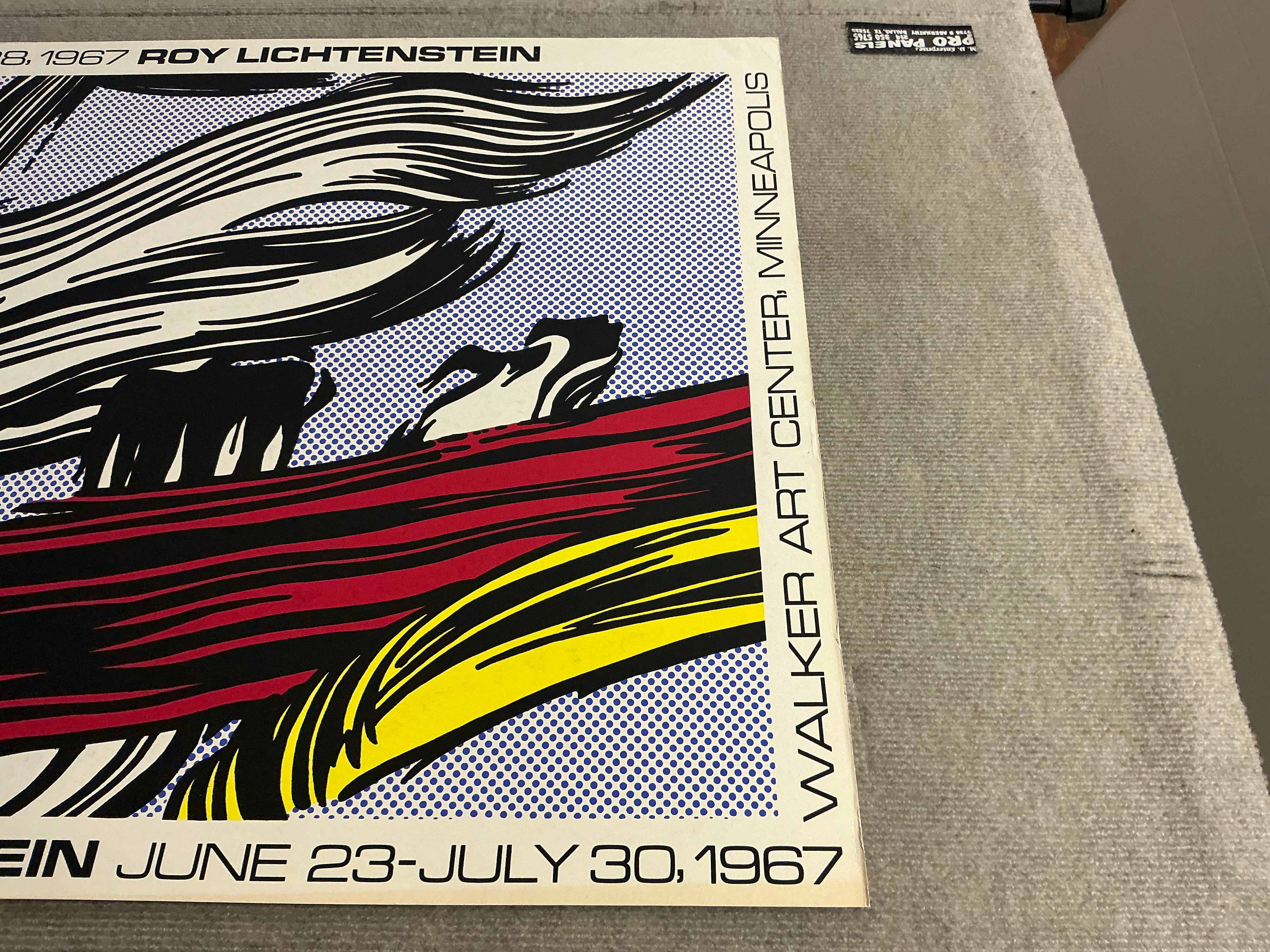 ROY LICHTENSTEIN Brushstrokes at Pasadena Art Museum, 1967 – Art