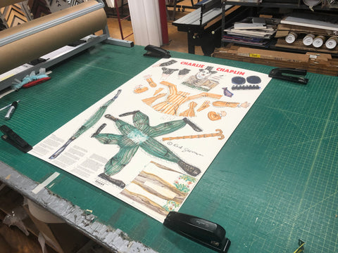 RED GROOMS Charlie Chaplin, 1985