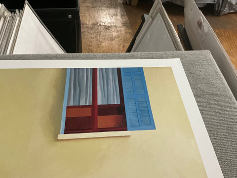 DAVID HOCKNEY Two Deckchairs, Calvi, 1985