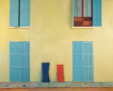 DAVID HOCKNEY Two Deckchairs, Calvi, 1985