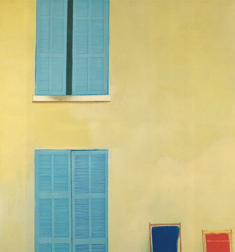 DAVID HOCKNEY Two Deckchairs, Calvi, 1985