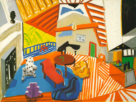 DAVID HOCKNEY Montcalm Interior at Seven O'Clock, 1988