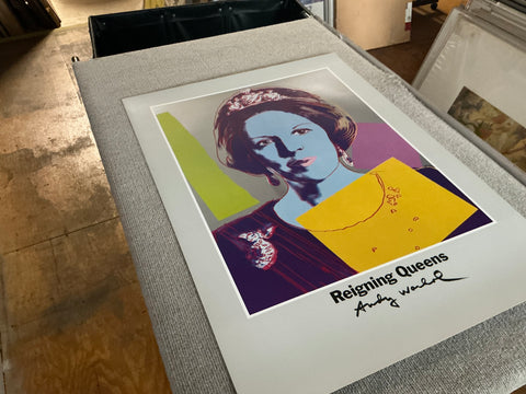 ANDY WARHOL Queen Beatrix of the Netherlands, from Reigning Queens, 1986