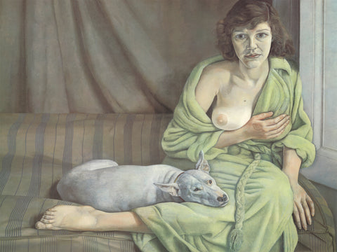 LUCIAN FREUD Girl with a White Dog, 1994