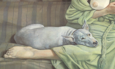 LUCIAN FREUD Girl with a White Dog, 1994