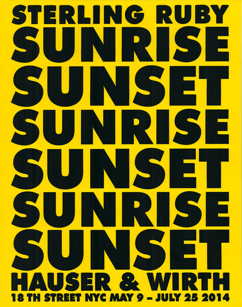 STERLING RUBY Sunrise Sunset, 2014
