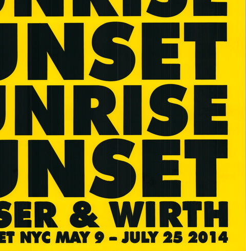 STERLING RUBY Sunrise Sunset, 2014