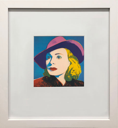 ANDY WARHOL Portrait of Ingrid Bergman with Hat, 1983