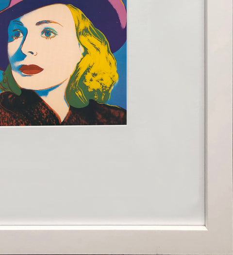 ANDY WARHOL Portrait of Ingrid Bergman with Hat, 1983