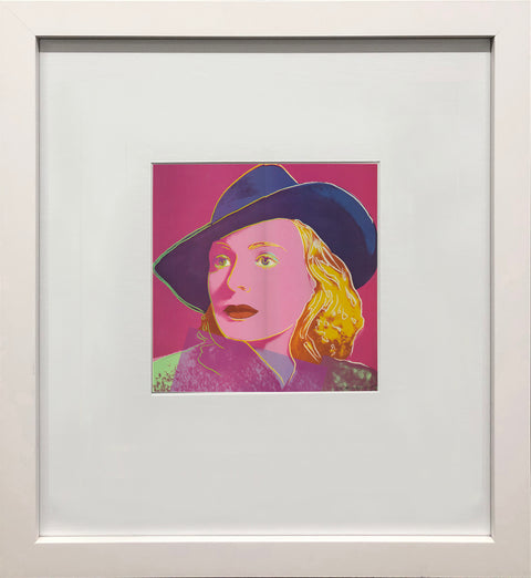 ANDY WARHOL Portrait of Ingrid Bergman with Hat, 1983