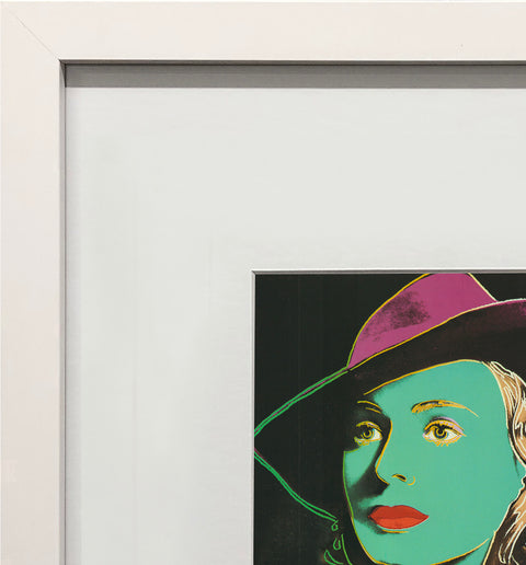 ANDY WARHOL Portrait of Ingrid Bergman with Hat, 1983