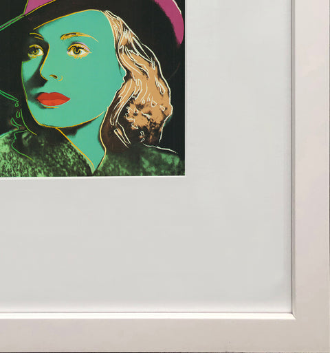ANDY WARHOL Portrait of Ingrid Bergman with Hat, 1983