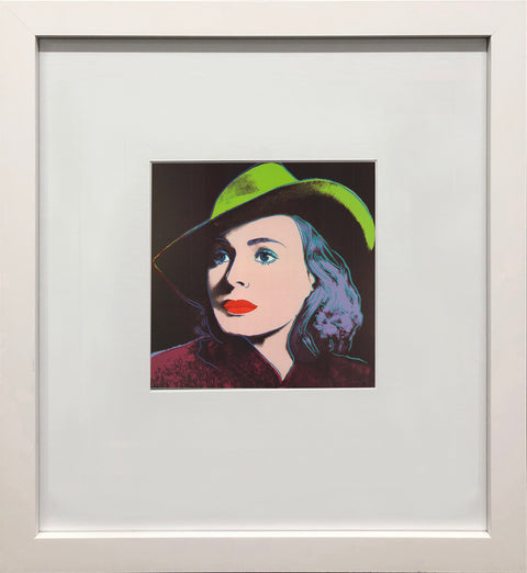 ANDY WARHOL Portrait of Ingrid Bergman with Hat, 1983