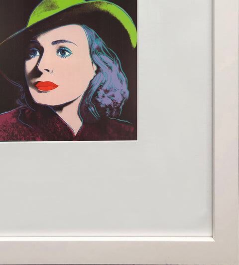 ANDY WARHOL Portrait of Ingrid Bergman with Hat, 1983