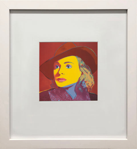ANDY WARHOL Portrait of Ingrid Bergman with Hat, 1983