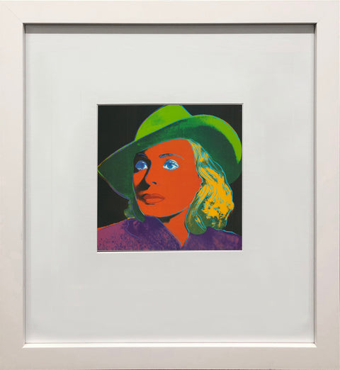 ANDY WARHOL Portrait of Ingrid Bergman with Hat, 1983