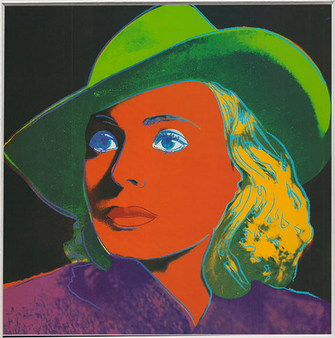 ANDY WARHOL Portrait of Ingrid Bergman with Hat, 1983